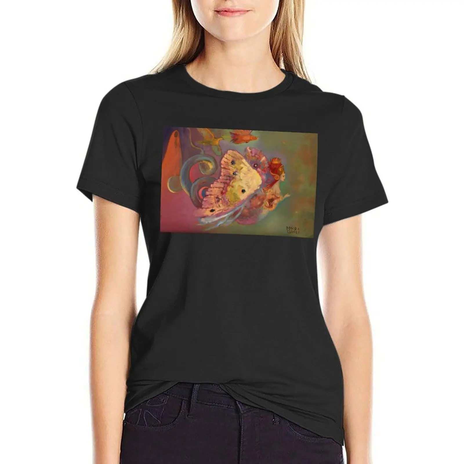 Zwerven Van Lilith T-Shirt Koreaanse Mode Anime Kleding Oversized Zomer Kleding Voor Vrouwen