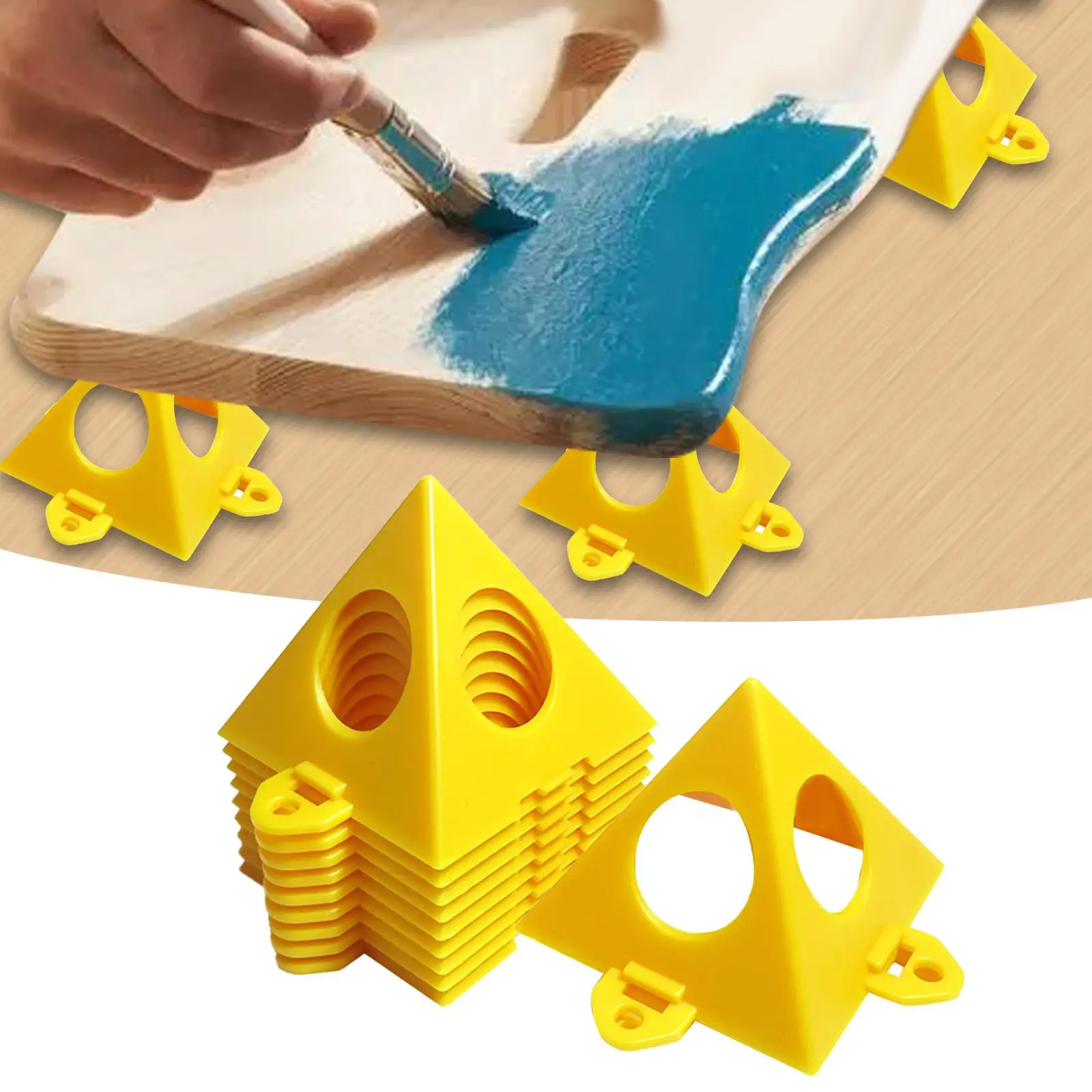 Soportes de pirámide de pintor apilables, Mini cono de pintura, 10 piezas