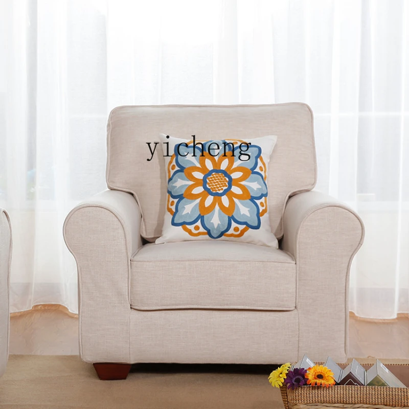 Country Furniture Simple and Modern Fabric Craft Sofa Living Room Small Apartment Full Removable Washable Sofa