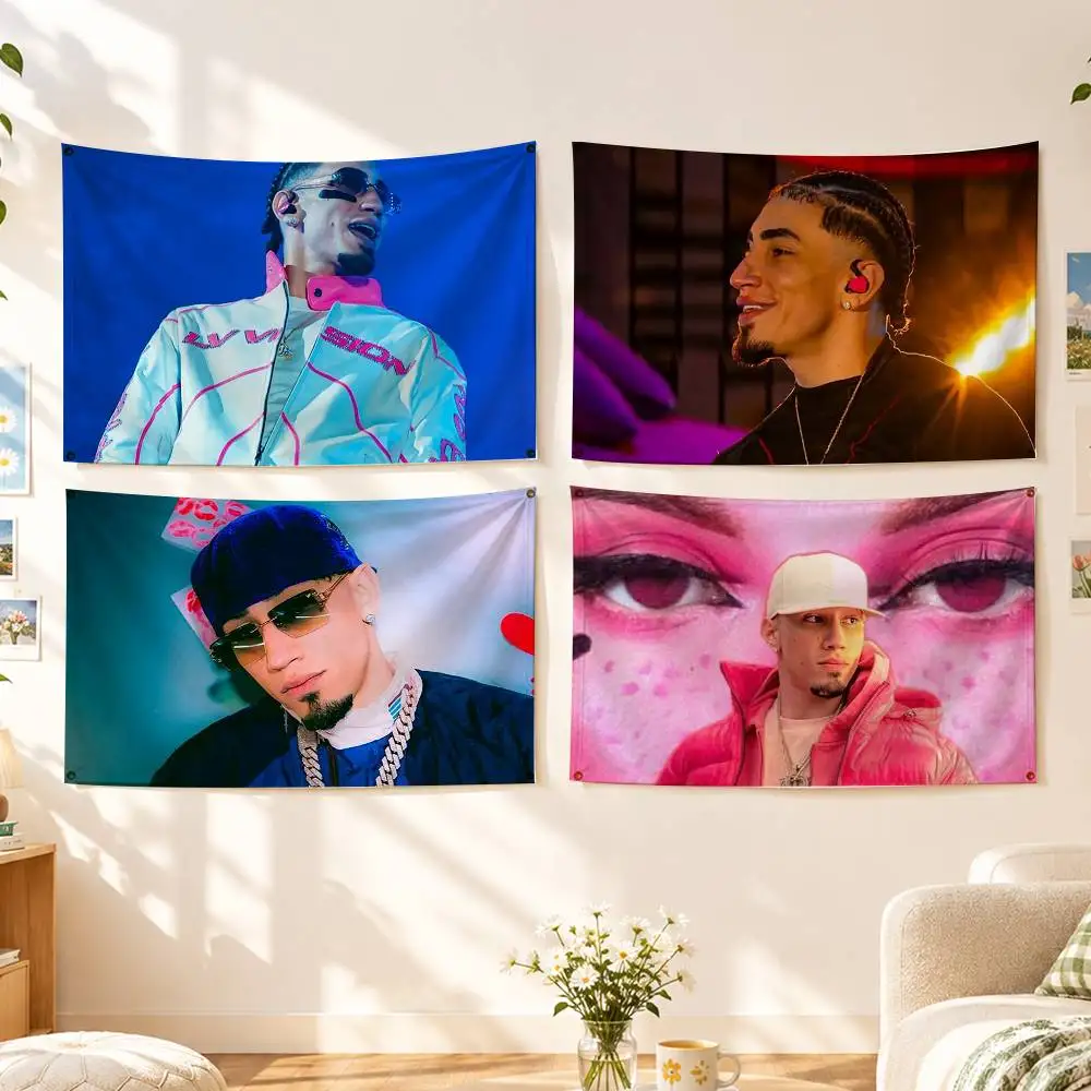 Reggaeton Aesthetic O-Omar Courtz Flags Wall Hanging Background Art Banner for Bedroom Home Outdoor Decor