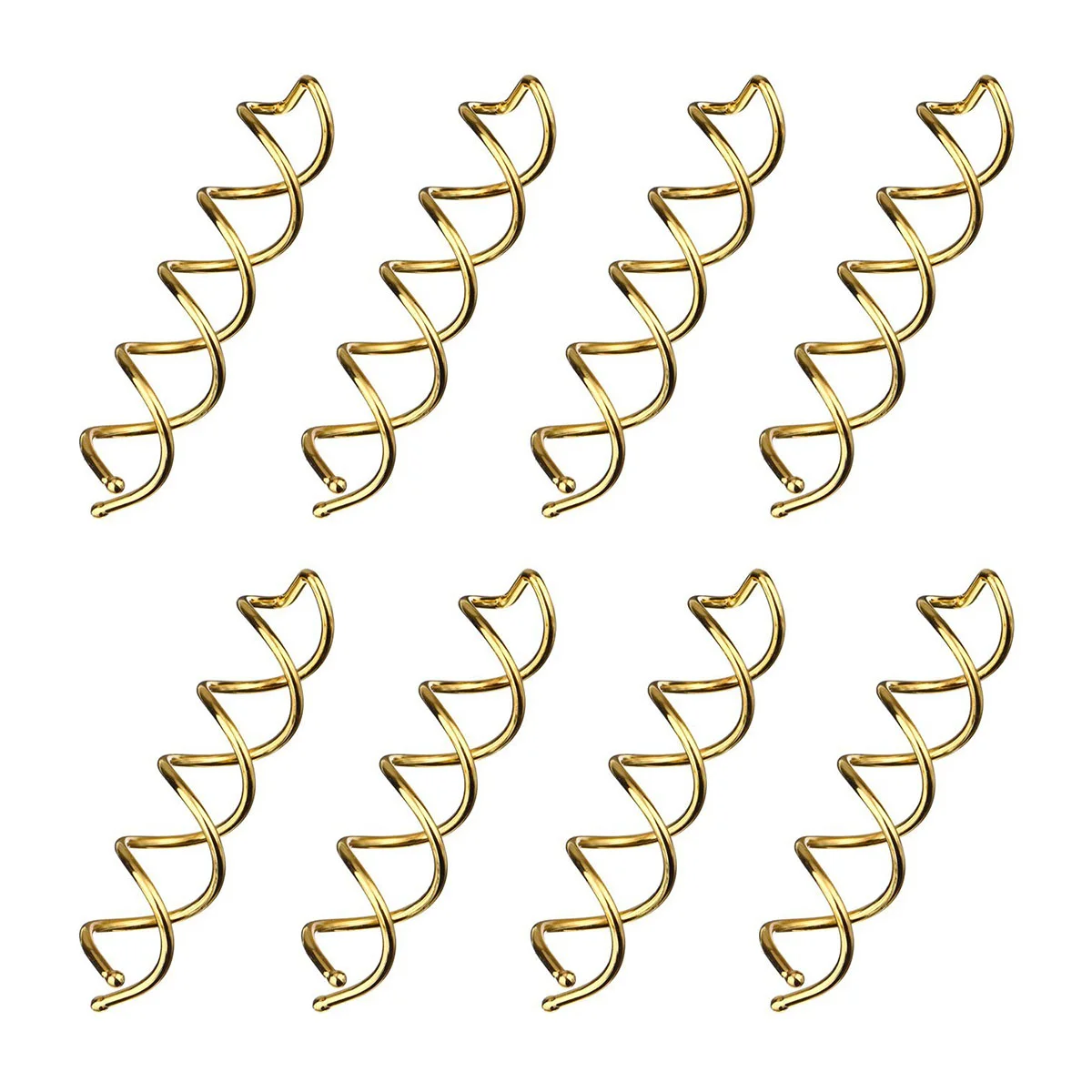 20pcs Spiral Bobby Hair Screw Hair Clip Mini Clip for DIY Hair Style (Gold) Spiral Hair Pin spiral pins