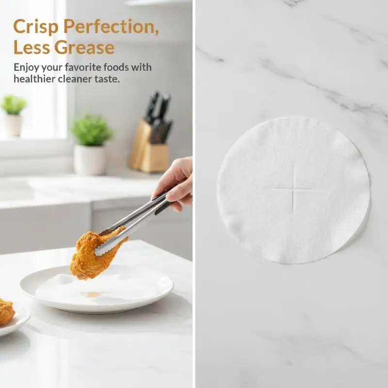 30/50/100Sheets Oil-Absorbing Papers For Food Soup/Stew Kitchen Oil Absorbing Paper Disposable Kitchen Oil Filter Film