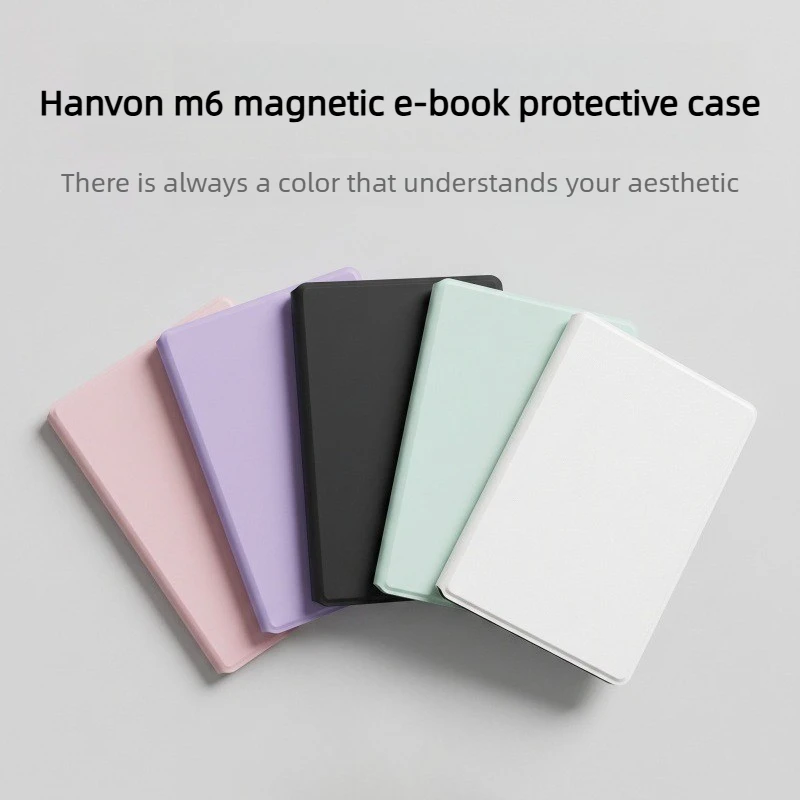 Magnetic Protective Case for Hanvon M6 E-ink E-reader E-book Case Light and Portable 6-inch E-book Protective Shell DIY Gifts