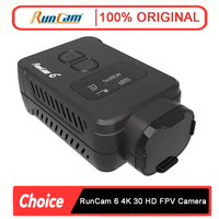 Runcam 6 4K HD SOIY IMX377 30fps 1/2.3 inch 128*64 155°FOV WiFi Adaptable Sports Camera Set for FPV Drone Airplane RC Model