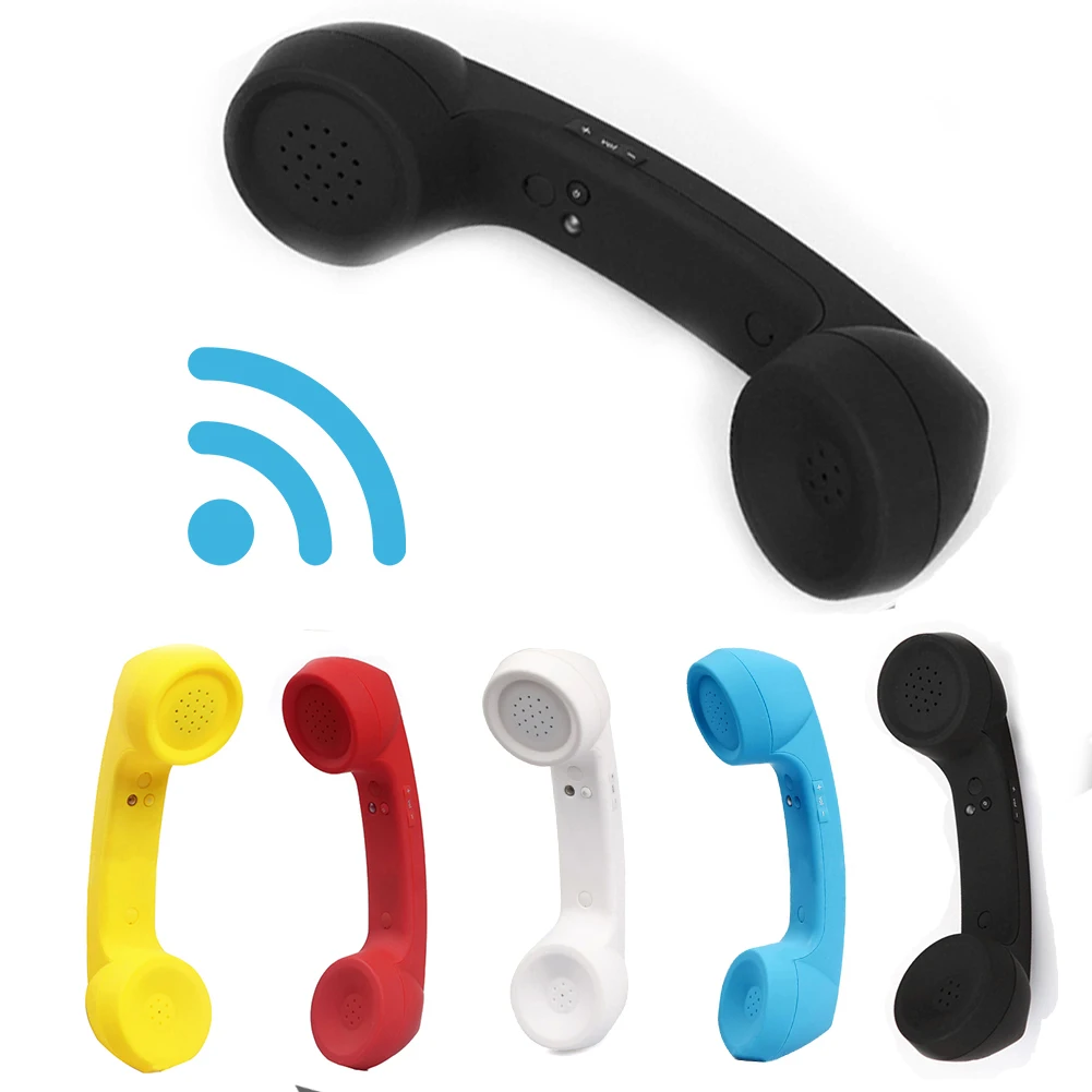 Universal Bluetooth-compatible Retro Wireless Telephone Handset External Microphone Speaker Phone Call Receiver For IOS/Android