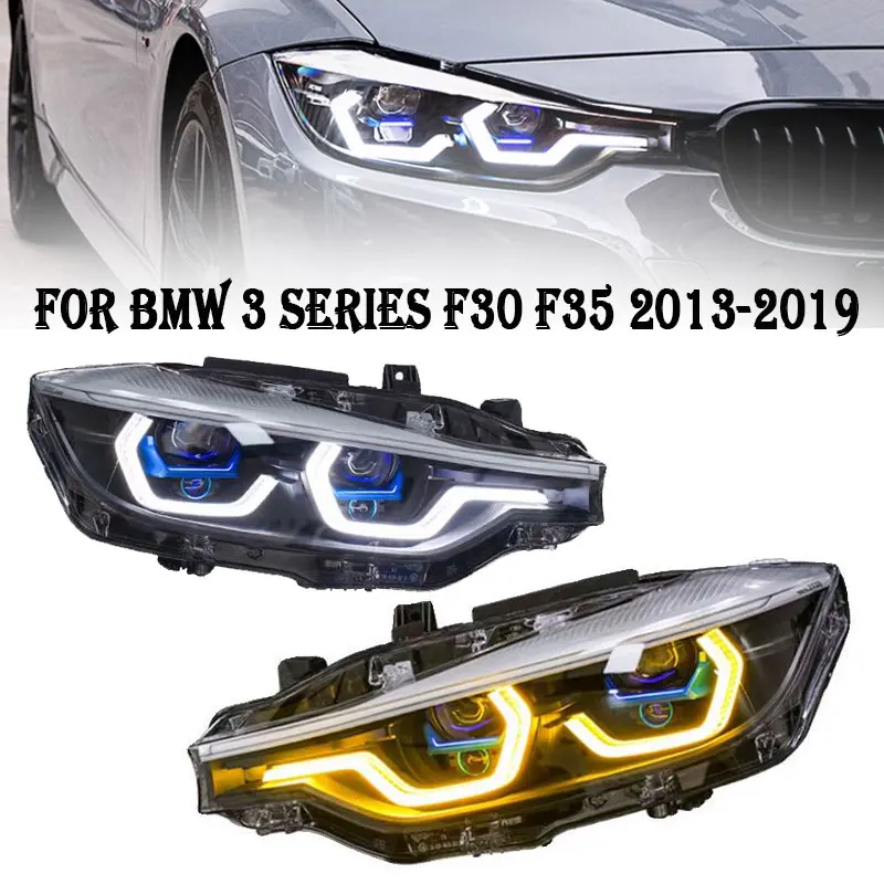 

Фара в сборе для BMW 3 /4 серии M4 M3 F30/F35 2013-2019 318i 320i 325i 328i 330i 335i, Модифицированная Лазерная фара в сборе