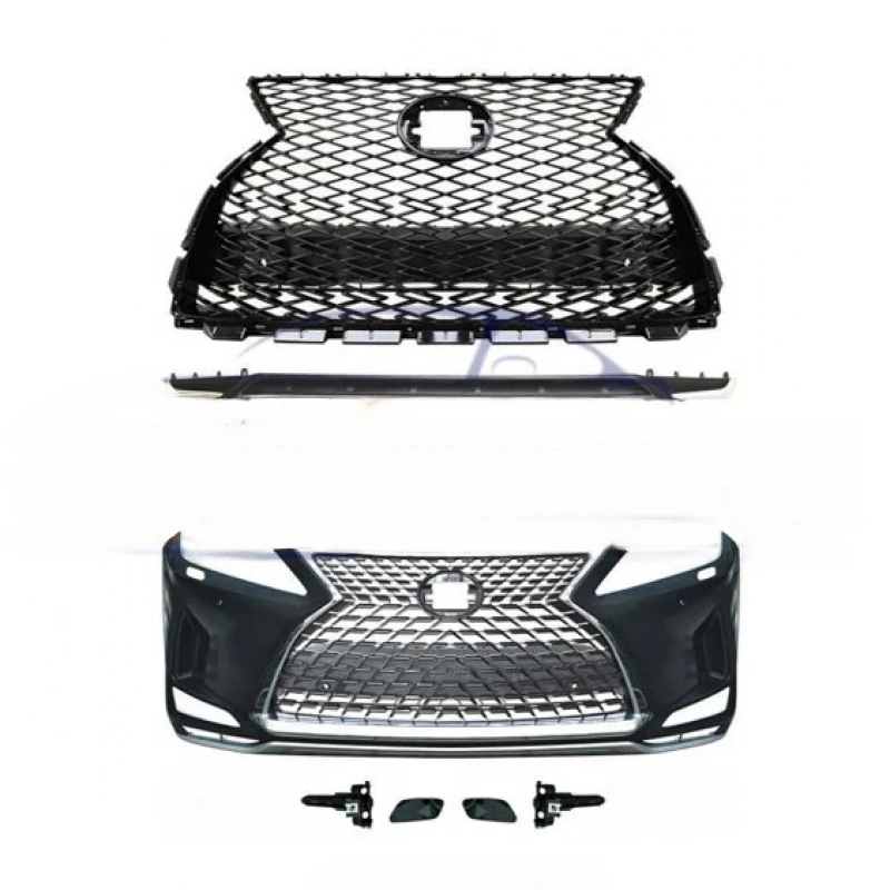 

2016-2020 RX Upgr 2021 Front Bumper Headlights Black Sport Grille Body Kits Car Accessories 300 270 350 R