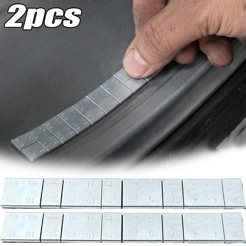 Bandes de poids d'équilibrage autocollantes pour voiture, blocs d'équilibrage de pneus, poids d'équilibrage de roues dynamiques en zinc plaqué