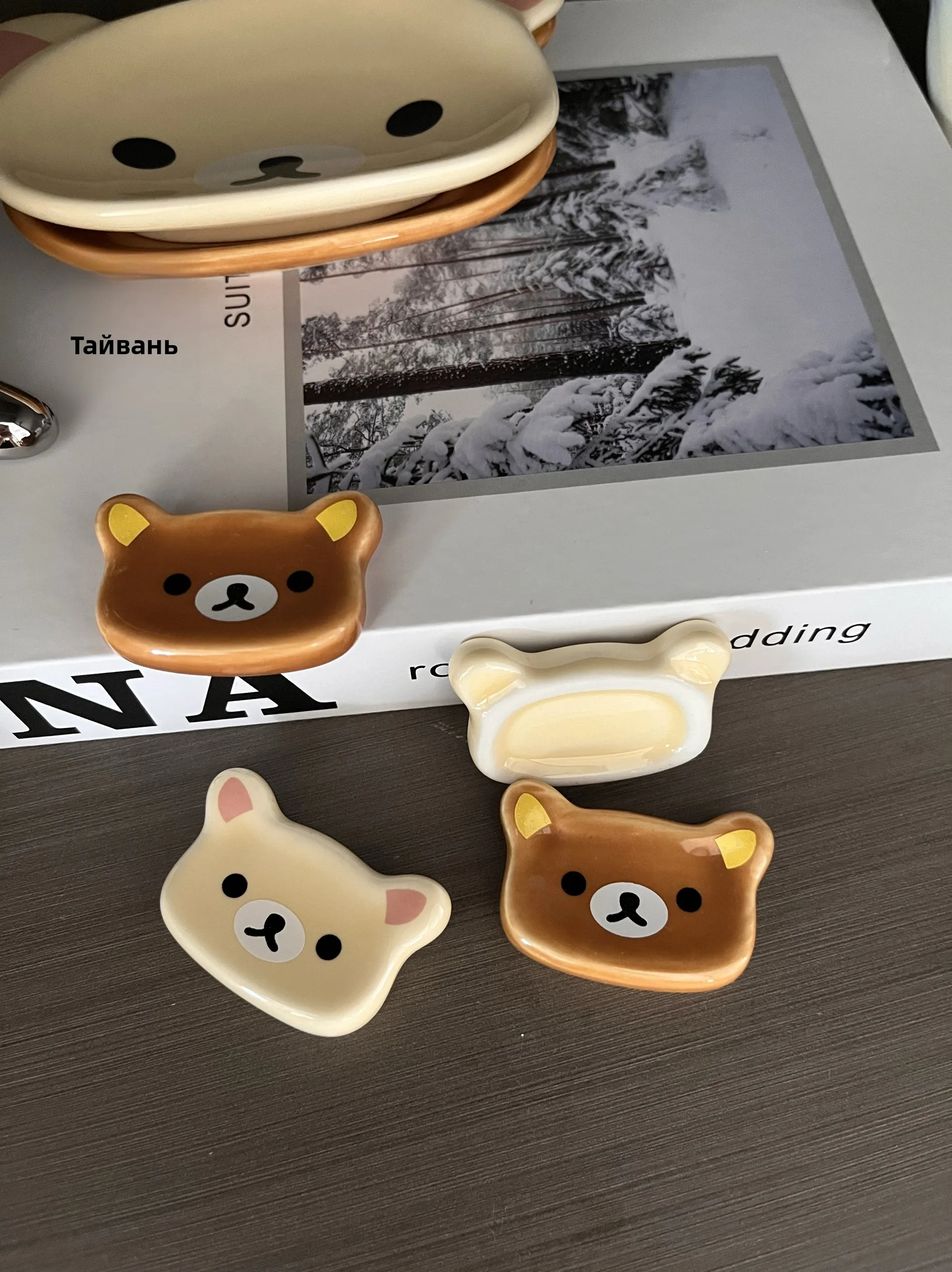 Easy Bear Cerc Chopstis Holder Little Bear Casual Bear Dining Utensils Cerc Material Made in China