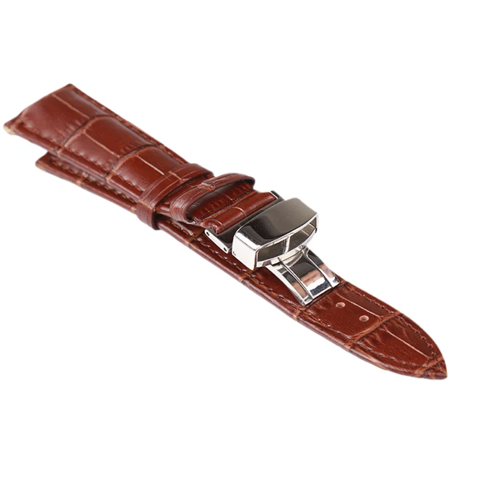 

Watchband Unisex Watch Strap Watch Band Durable Watch Strap with Clasp Brown Size 18mm