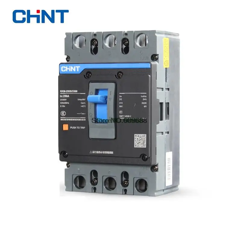 Original CHNT 1600A MCCB Molded Case Circuit Breaker Air Switch 3P 4P NM1 NXM NXM-400S/3300 CHINT NXM-1600S/3300 CHINT