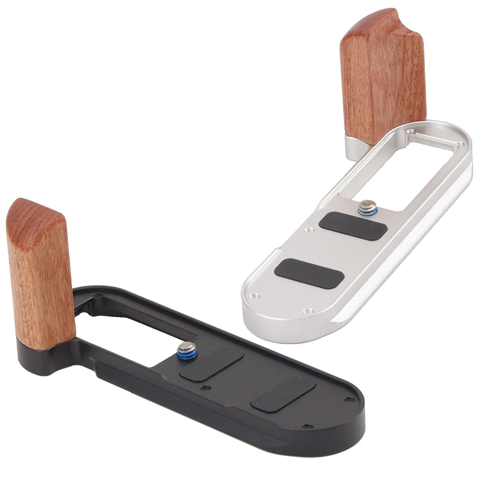 For Leica X1 X2 Wooden Hand Grip L Bracket Holder, For Arca Quick Release Base Plate, with 1/4