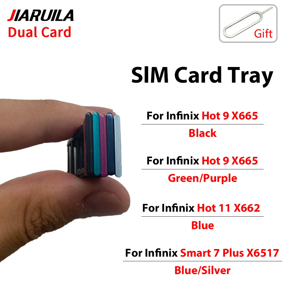 

НОВЫЙ держатель SIM-карты, лоток для чипа, слот для ящика, адаптер, гнездо для infinix Hot 8 Lite 9 11 Play 11S 20 5G Note 12 4G Smart 7 Plus 8T 8