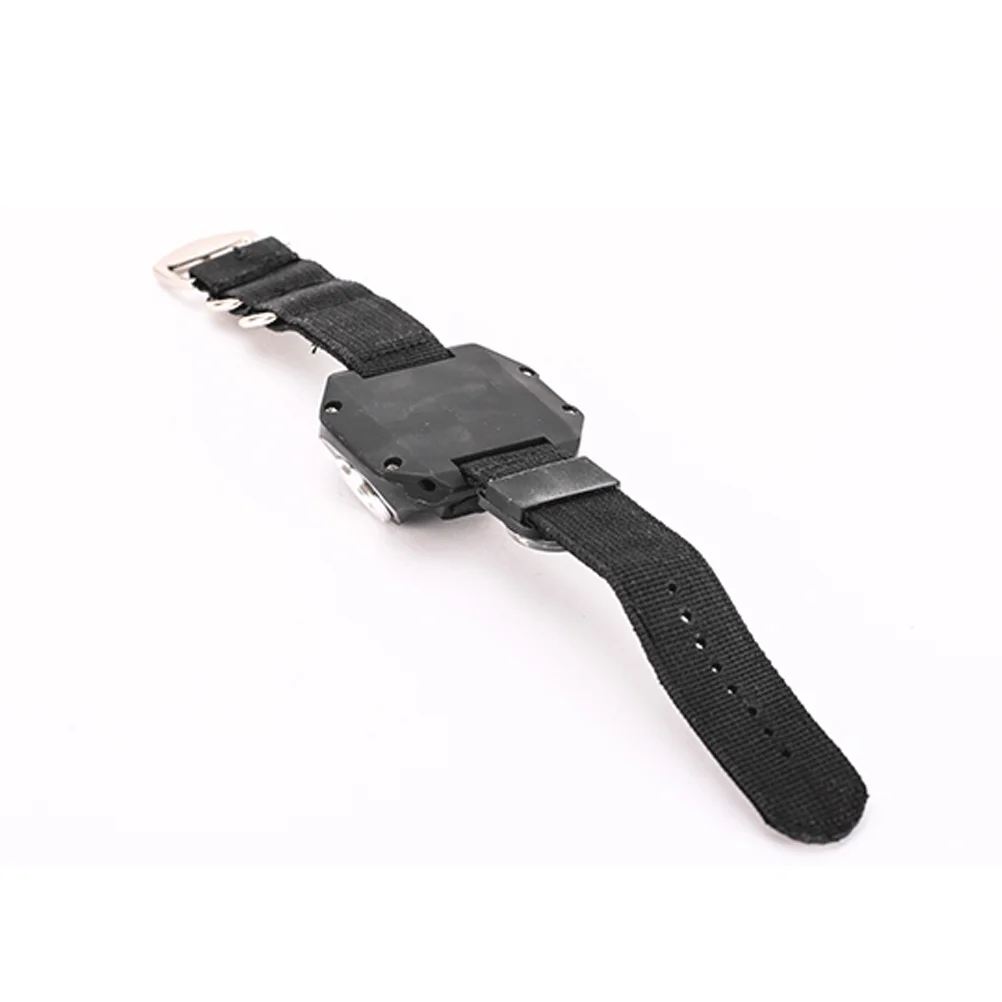 

Rechargeable Black LED Torch Wrist Light Watch Outdoor Multifunctional Flashlight Compass for Night Running Hiking Camping