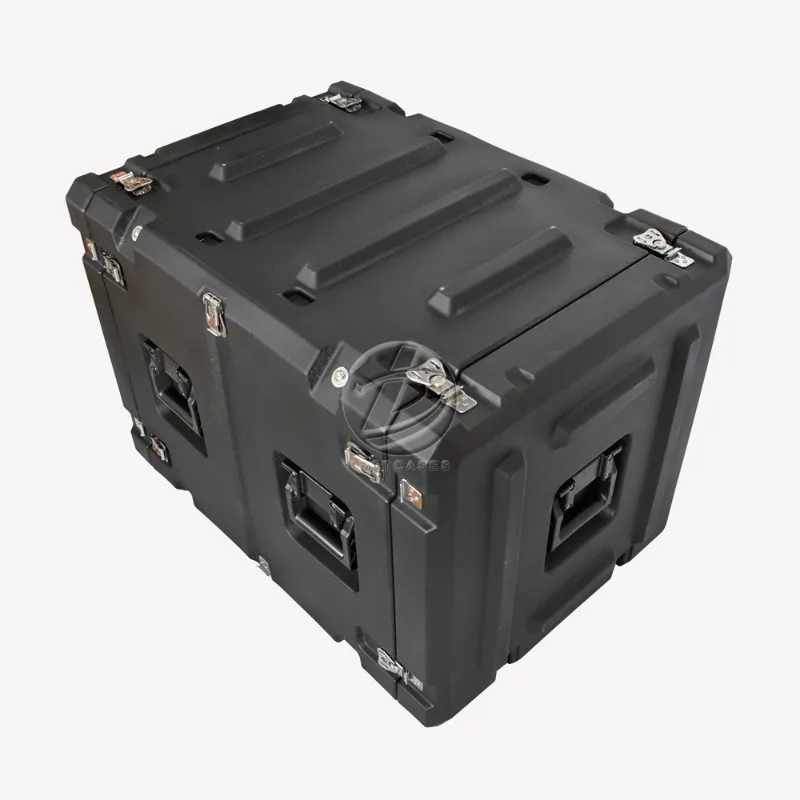 Rígido Forte Rotomolded Plástico Rack Case, 19 Rack Case, impermeável, à prova de choque, Server Cases, Tool Case