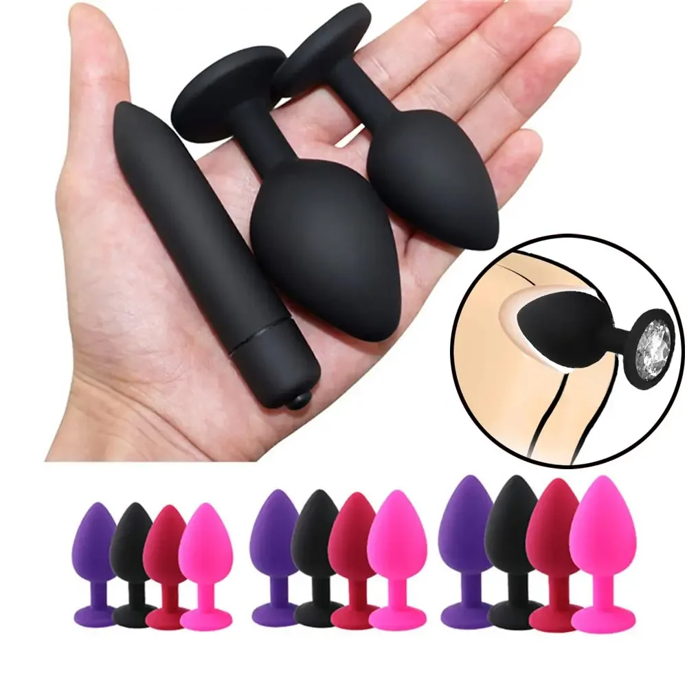 Inserir plug para homens bumbum de silicone prostático para masturbação mas bens adultos homens estimulador anal feminino vibrador silcon