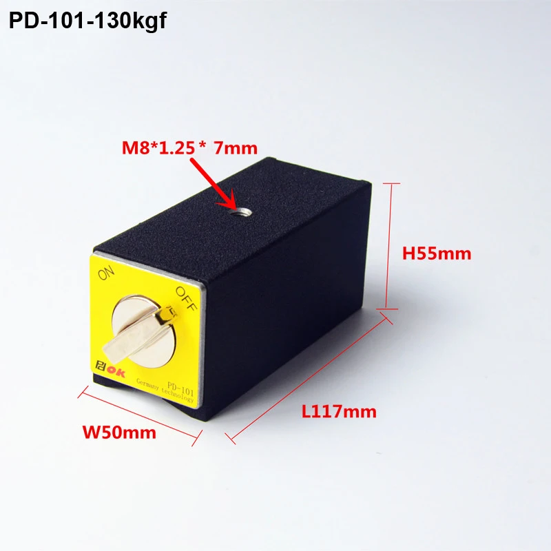 16T 160kgf Schalter Magnetische Tisch Base V tipo Potenza Base magnetica Messuhr Stehen base Magnete Sitz Tisch Draht Schneiden