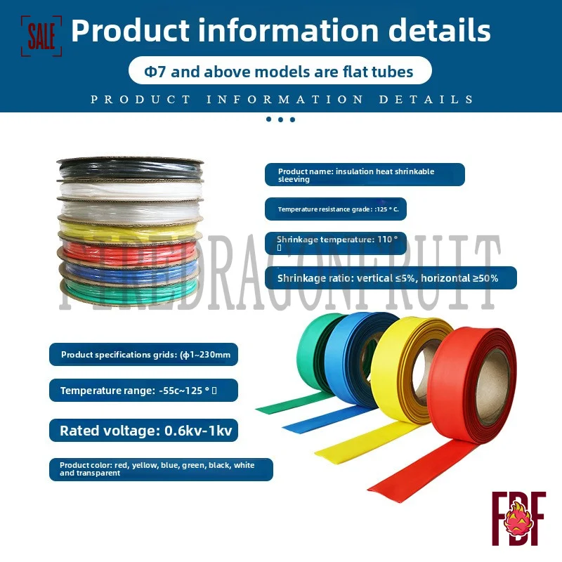 

Shrinkable Heat Shrinkable Tubing 2:1 Ratio Insulated CableSleeves HomeOffice Electrical Accessories and Wire Termination