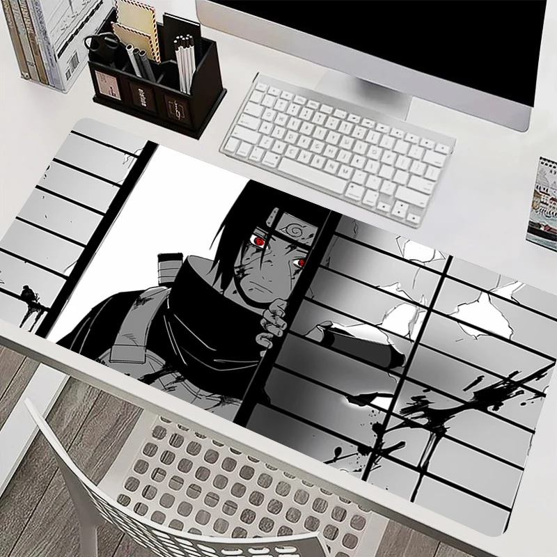 

Mousepad Laptop Mouse Pad Office PC Accessories Naruto Itachi Uchiha Keyboard Pad Rubber Cup Mat Soft Mouse Mat Large Desk Mat