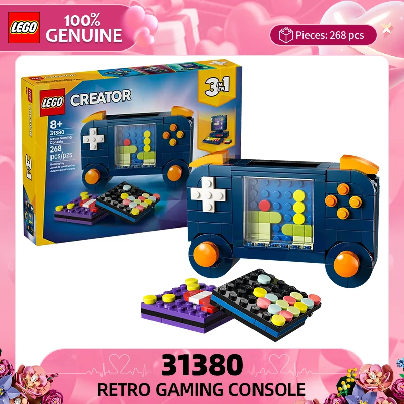 

LEGO Creative универсальная серия 31380, игровая консоль в стиле ретро для мальчиков и девочек, строительные блоки, игрушки, подарки