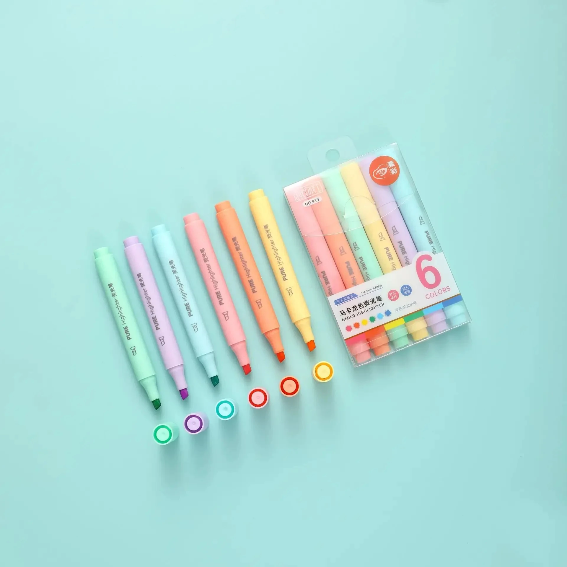 Conjunto de 6 Canetas Marcador - Highlighter Set Pastel avaliação e preço