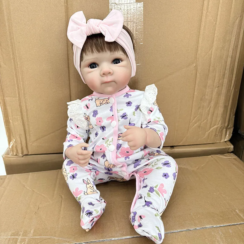 Multiple Styles Choose Full Vinyl Girl Body Bettie 19Inch Hand Rooted Hair Lifelike Reborn Doll Multiple Layers Painting 3D Skin