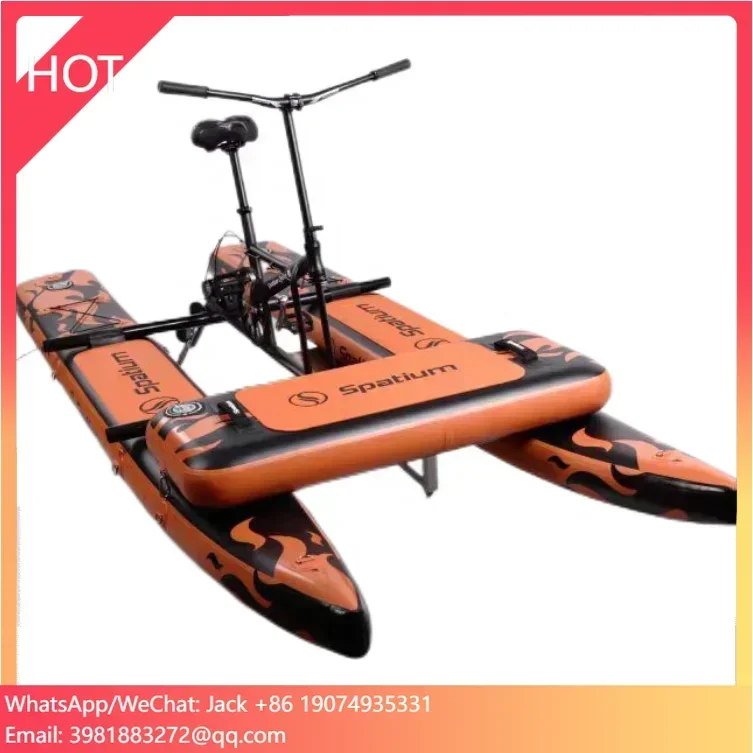SPatium Aqua-Cycles  New Arrival Propeller Pedal Boat Salewater Inflatable Floating Water Bike Pedal Boats Hydrocycle Bicycle