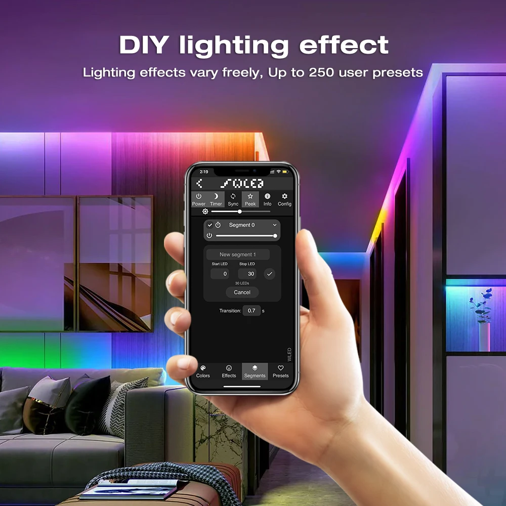 MJJC WLED Számvevő 5V 12V 24V 100 Erőtan modes DIY RGB RGBW Digitális csík ligh WS2812B Képpont Villanyégő controler wifi APP kontroly