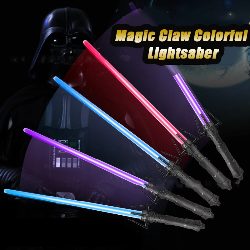 2pcs/set Retractable Lightsaber Toy Sword Children's Luminous Toys Light Saber Neopixel Lightsaber Gifts For Kids