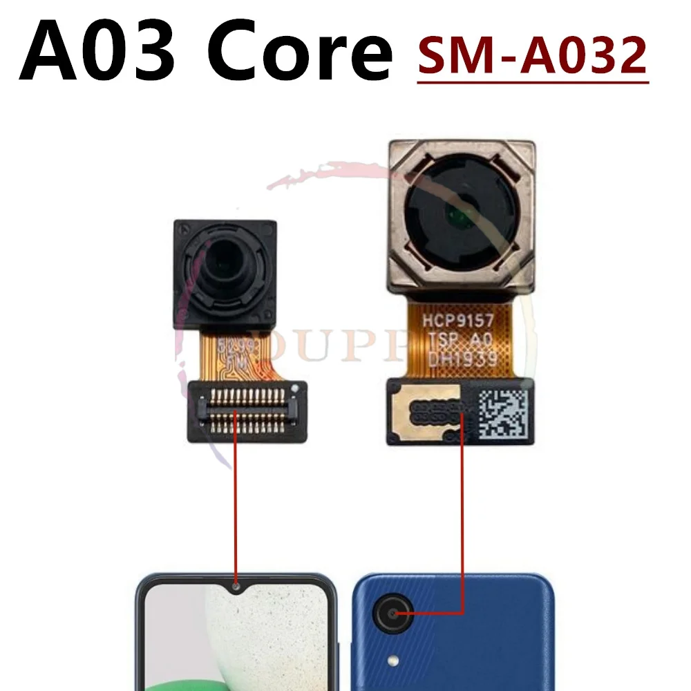 Back Main Rear Camera Front Camera Module Flex Cable For Samsung Galaxy A03S A03 Core A032 A035 A037 Replace Part