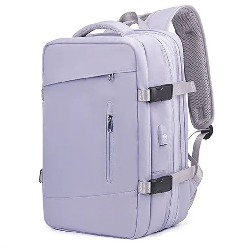 Sac à dos de voyage aérien extensible pour hommes et femmes, sac pour ordinateur portable, bagages pour hommes, sacs de grande capacité, voyage d'affaires, sacs à dos multifonctions