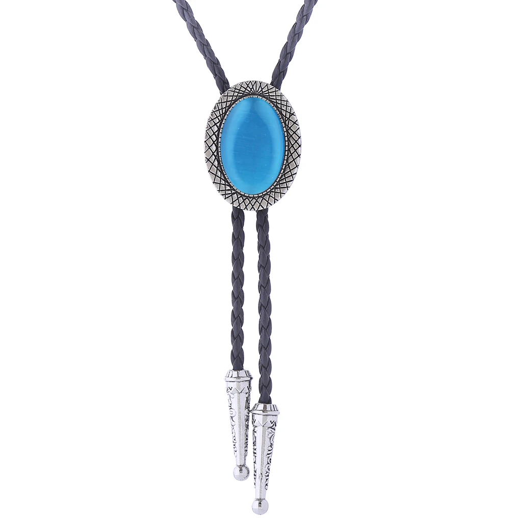 

Fashion inlaid stone time and space interlace Bolo tie