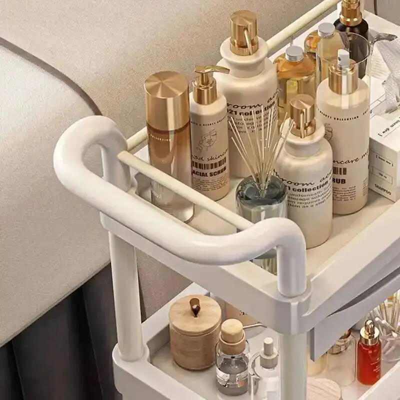 Hair Tattoo Tool Trolley Salon Cosmetic Rolling Cart Salon Trolley Makeup Manicure Lash Chariot Coiffure Beauty Furniture KMST