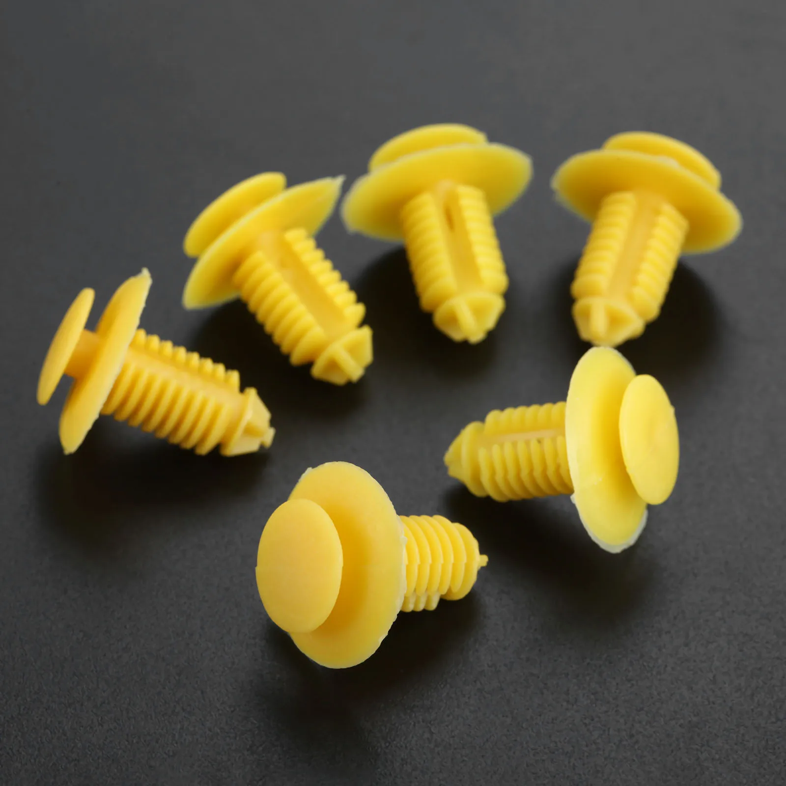 20Pcs D164 Clips Sill Kick Plate Cover Trim Retainer Fasteners Yellow For Rover 75 ZT EKM100270