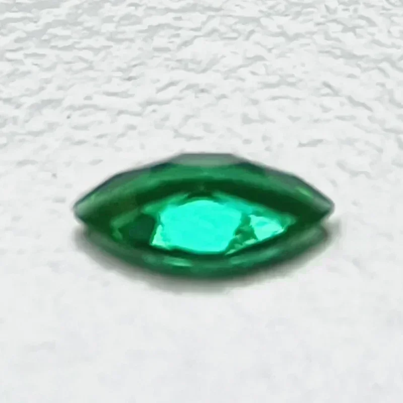 

NEW NEW Lab Grown Zambian Emeralds Marquise Cut Hydrothermal Hand Cutting with Cracks Inclusions Inside Selectable AGL Certifica