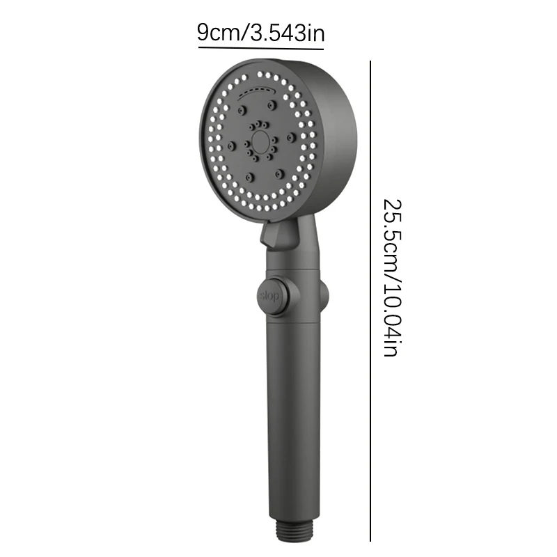 Shower Head High Pressure Bathroom Shower Head With 8 Spray Modes Water Heater Filter Large Panel Shower Nozzle