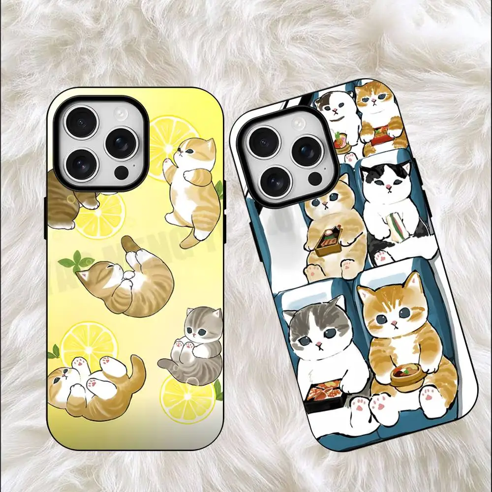 So Cute M-Mofusands For Iphone 18 17 16 15 14 13 12 Pro Mini Max XS Case Frosted Magnetic Shockproof Cover