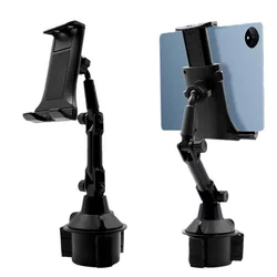 Car Tablet Stand Cup Slot 360 Adjustable Smartphone Holder 270 Tilt Bar Triangular Base Ram Mount SUV Tools for Ipad