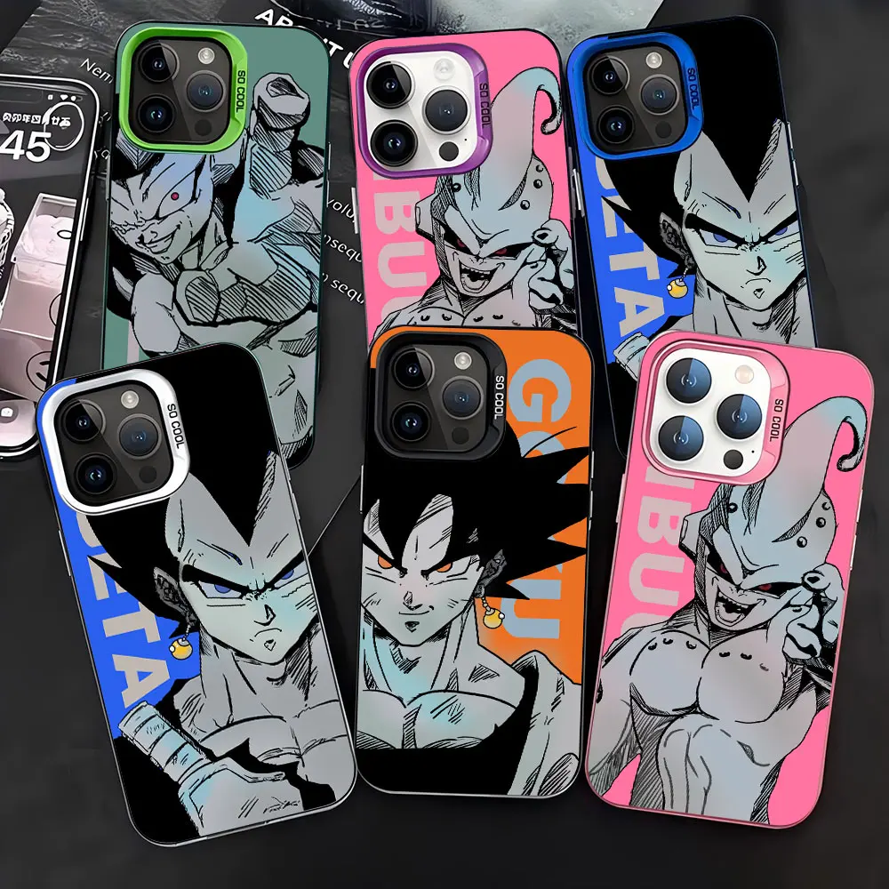 Funda de Teléfono Anime Dragon Ball Goku para iPhone 17 17e 16e 16 15 14 13 12 11 mini Pro Max X XR XSMAX Air Plus Anticaída Mate