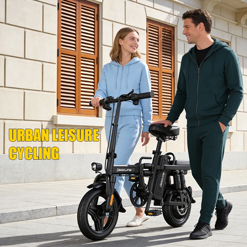 14' Lightweight E-Bike-G11, Max Load Capacity Of 330LBS, Disc Brake, 500W Motor, Up To 19.9MPH Speed, 6-hour Fast Charging, Foldable Biicycle with Anti-theft Battery, Two Models Optional, Mini-Ebike For Commuting image 8