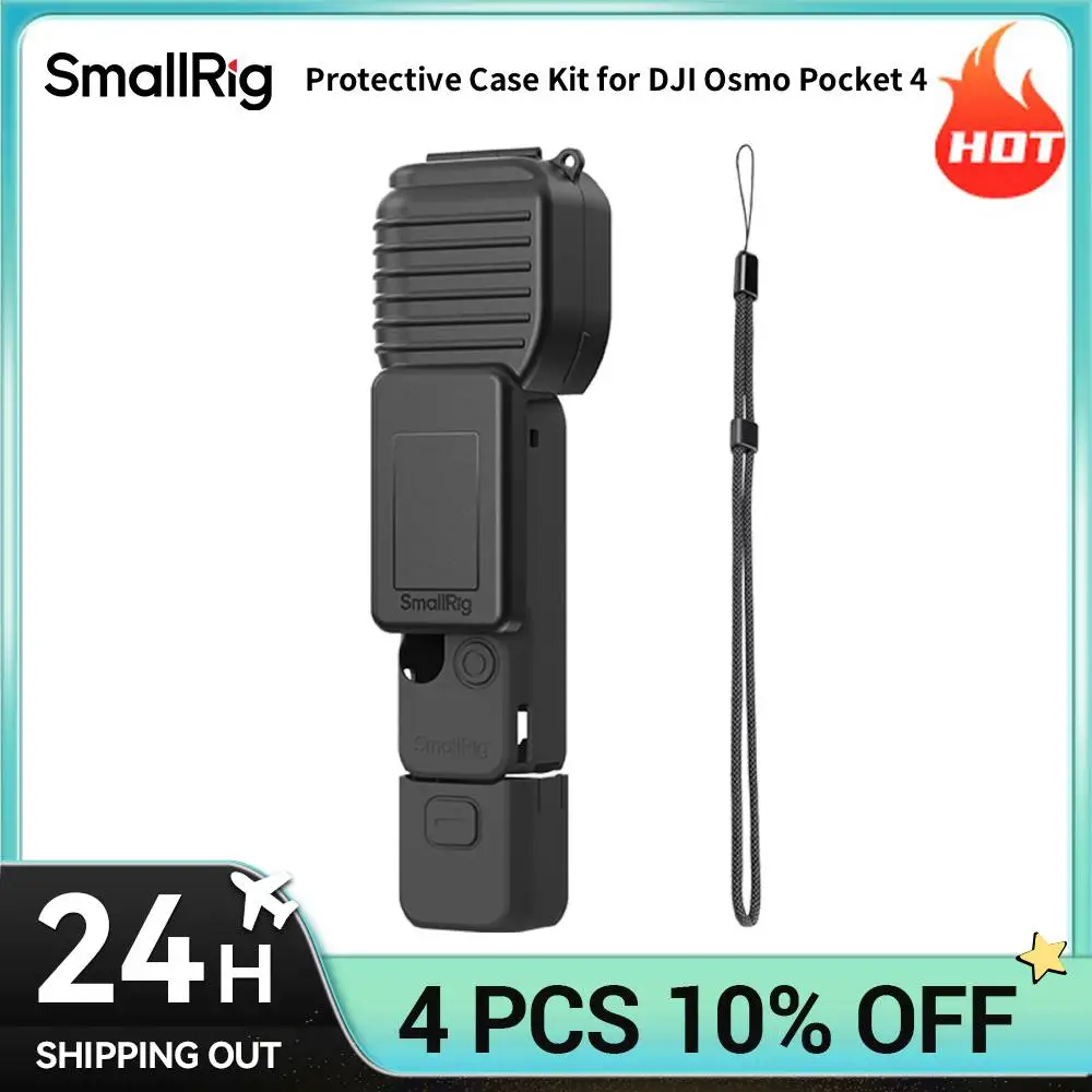 Image of SmallRig Pocket 4 Gimbal-Schutzhülle für DJI Osmo Pocket 4 Kratzfester Vollschutz-Körper Gimbal-Bildschirm-Griff 6005
