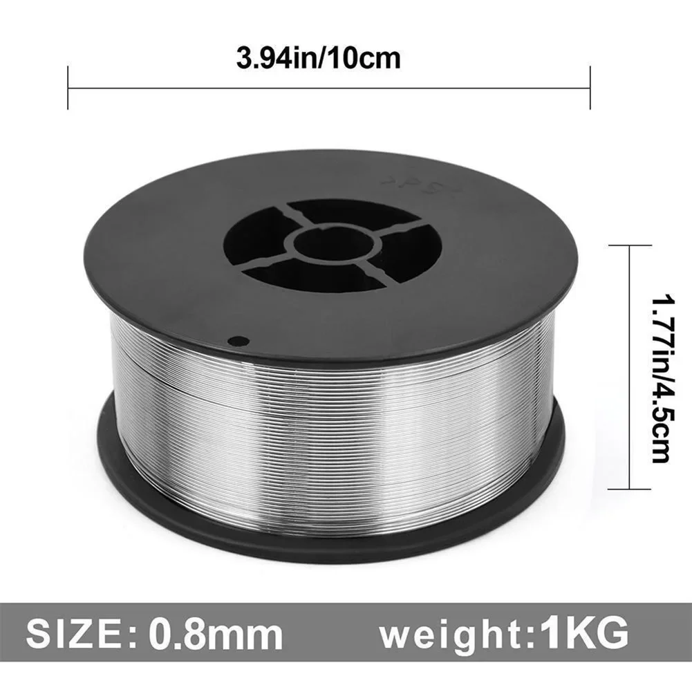 1PC/set 0.8mm Diameter E71T-GS Aluminum Flux Core Welding Wire MIG Gas-free Gasless For Welding With Low Value And Of 1.0-4.5M