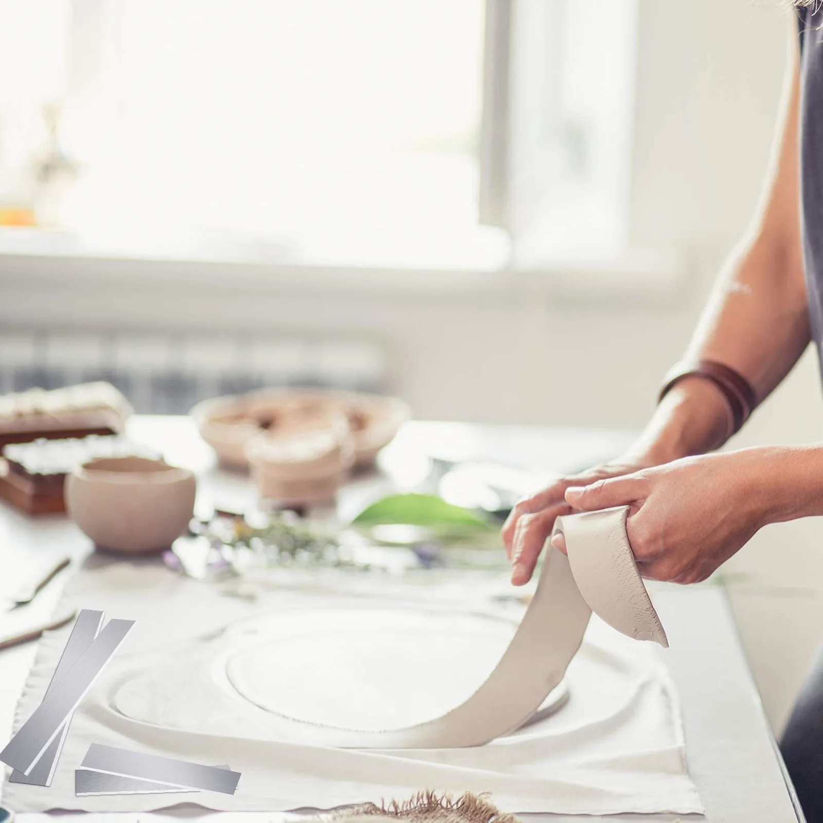 

2Pcs Clay Cutter Polymer Clay Tools for Sculpting Cutting Slicing Crafting DIY Modelling Sculpting Tool Modelling Tool