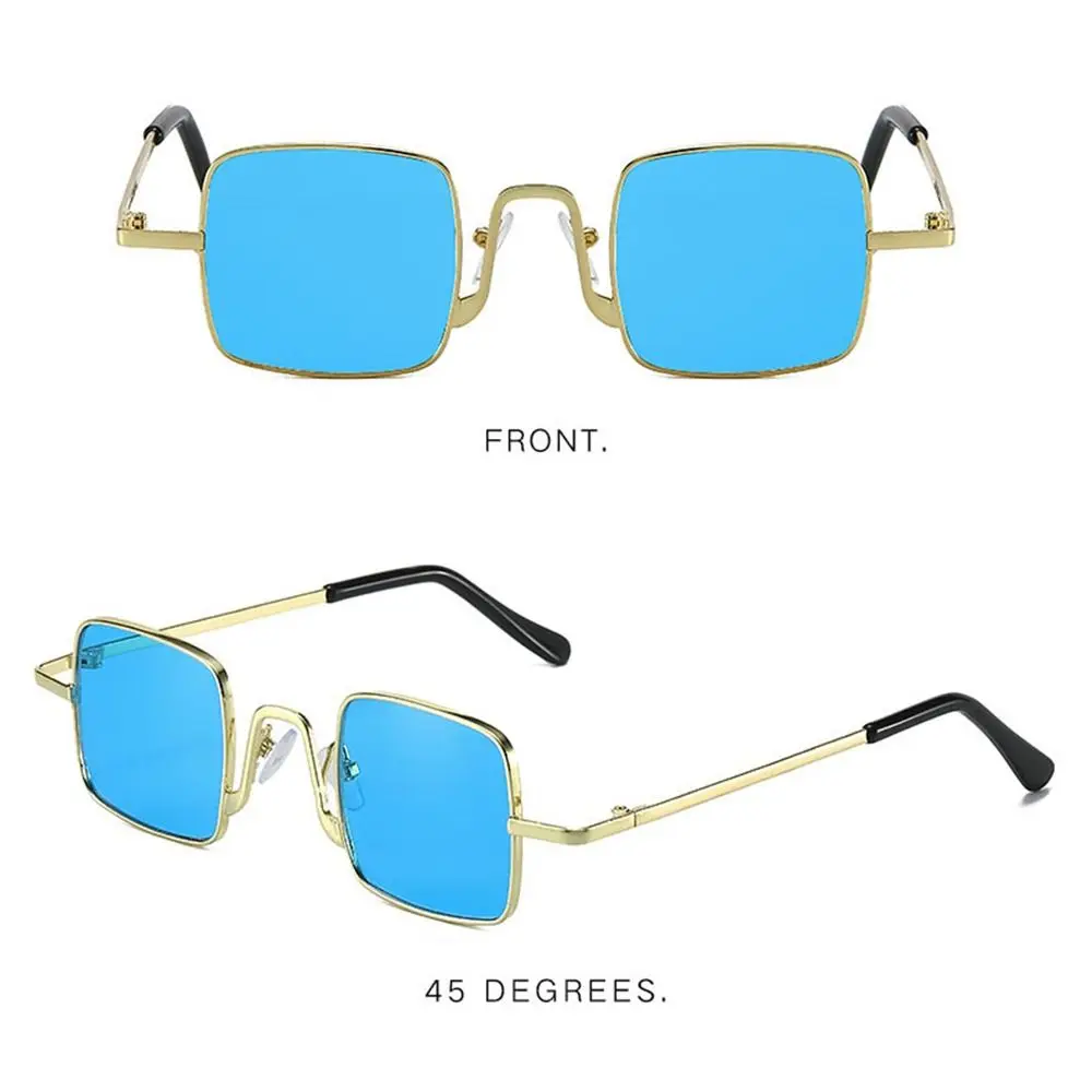 Retro Metal Frame Punk Sunglasses UV400 Candy Color Hip Hop Shades Women & Men Eyewear