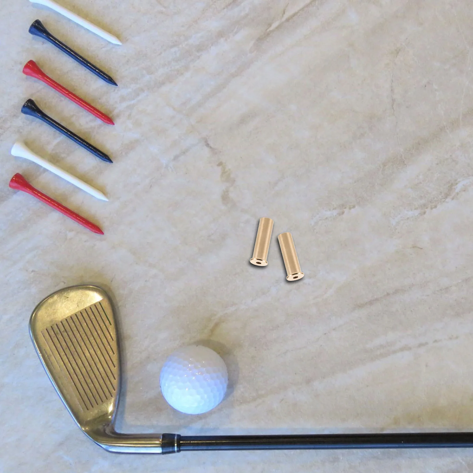 

2pcs Golf Club Accessories Brass Spikes Replacement Copper Nail Shaft Extender Universal Compatibility Golf Balancing