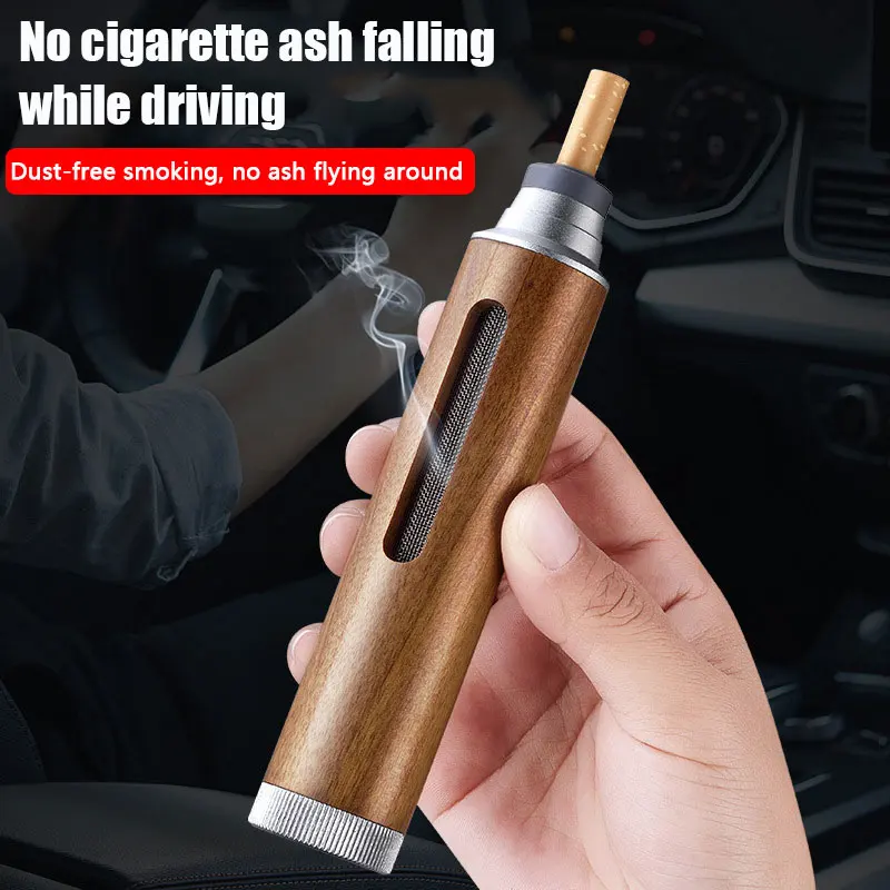 

Портативная мини-автомобильная пепельница — без капель ясеня, идеально подходит для ленивых курильщиков во время вождения, путешествий всех размеров (грубая, средняя, тонкая)