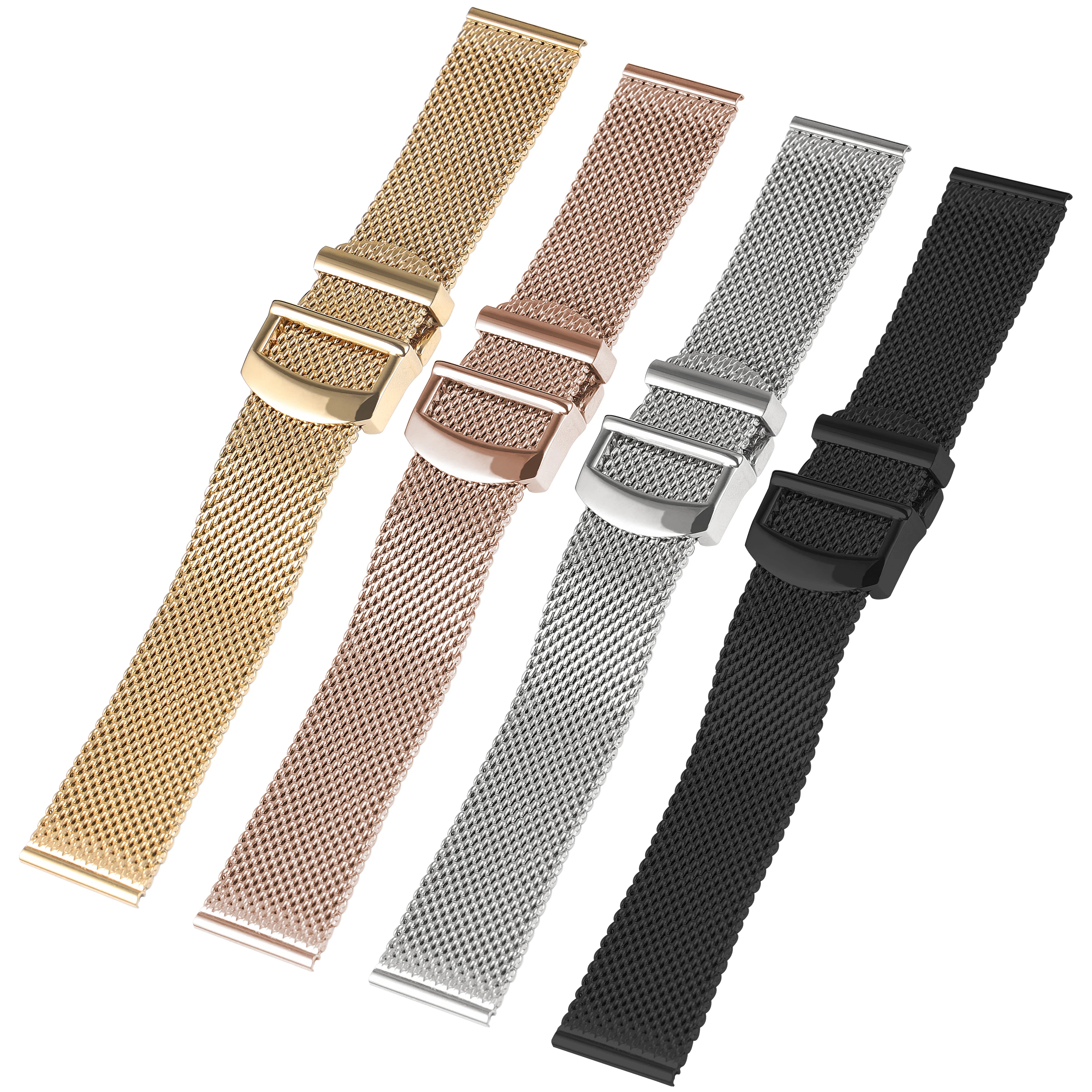 

20mm 22mm Milanese Stainless Steel Watchband for IWC Portofino/Pilot Portugal 7 Men Premium Metal Mesh Strap Wrist Bracelet