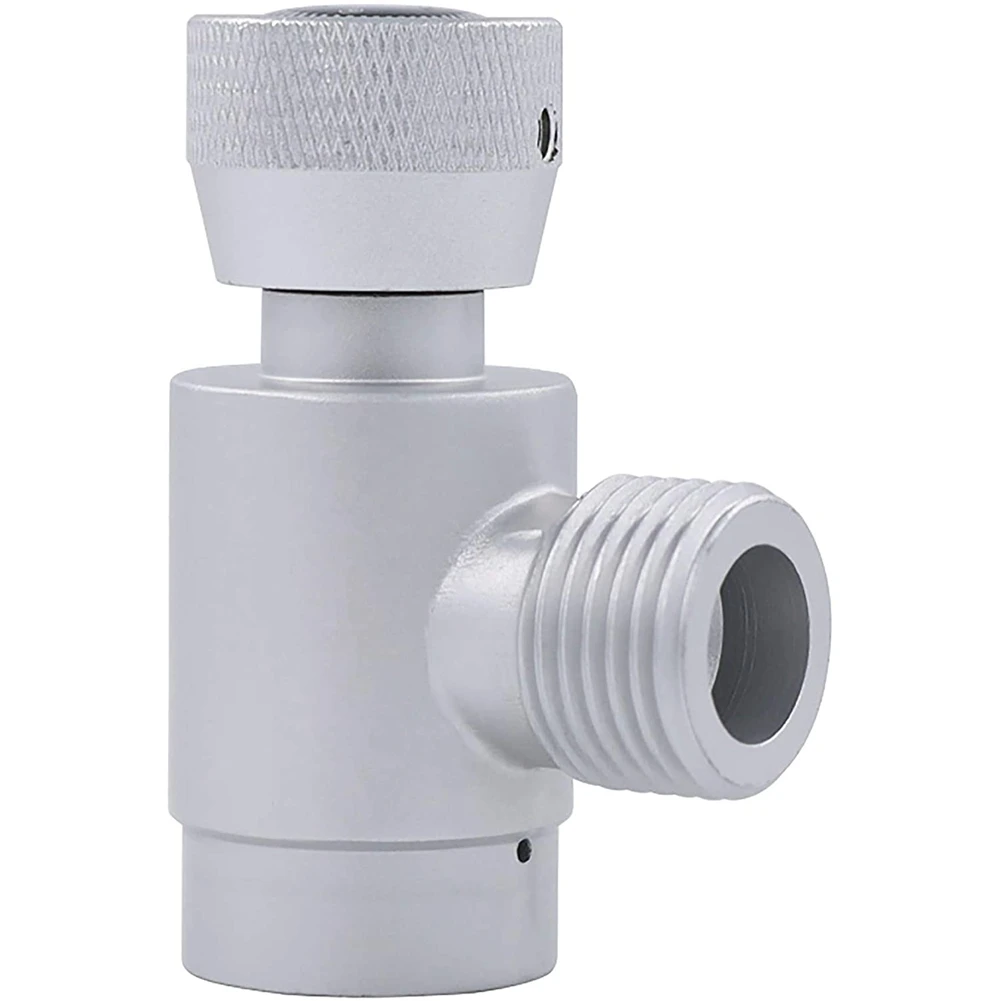 Silver Soda Stream Adapter, Aluminum TR21-4 to W21.8 Gas CO2 Refill Soda Stream Converter for Aquarium Cylinders