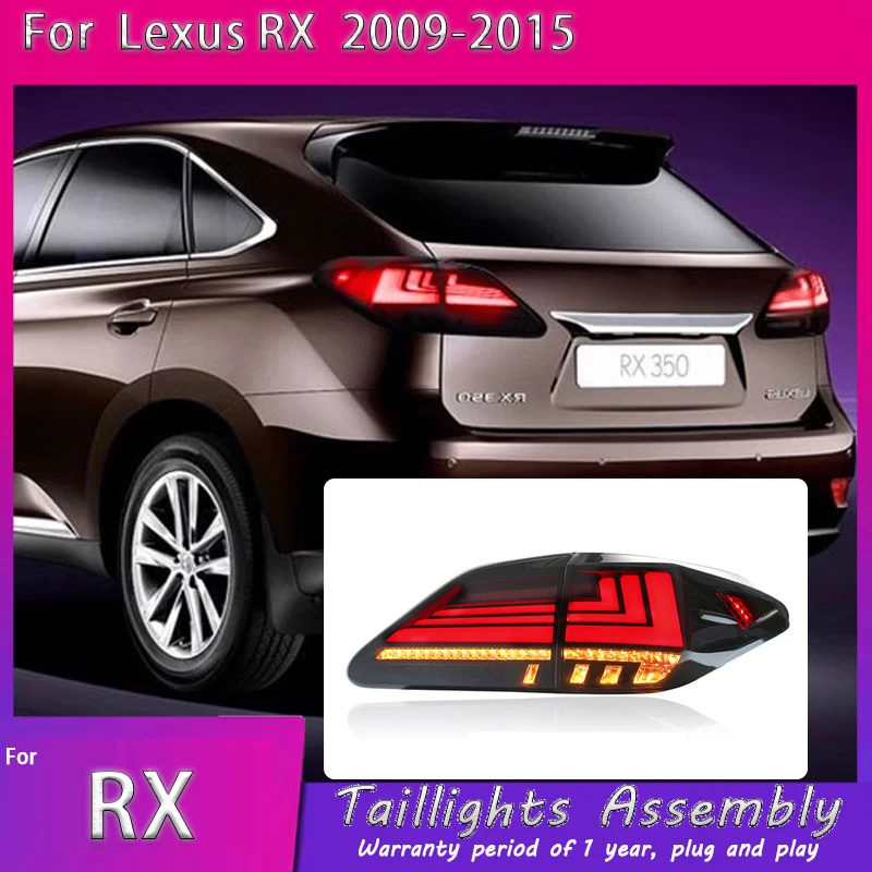 

Светодиодные задние фонари для Lexus RX 2009-2015, комплект для модернизации, динамические LED-фонари, аксессуары для автомобиля