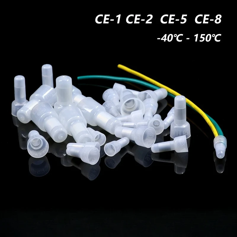CE-Typ-Drahtklemme CE-1 CE-2 CE-5 CE-8 Druckleitung Nylon 66 geschlossene Endkappen Stecker Car Audio Kabel Crimp Splice